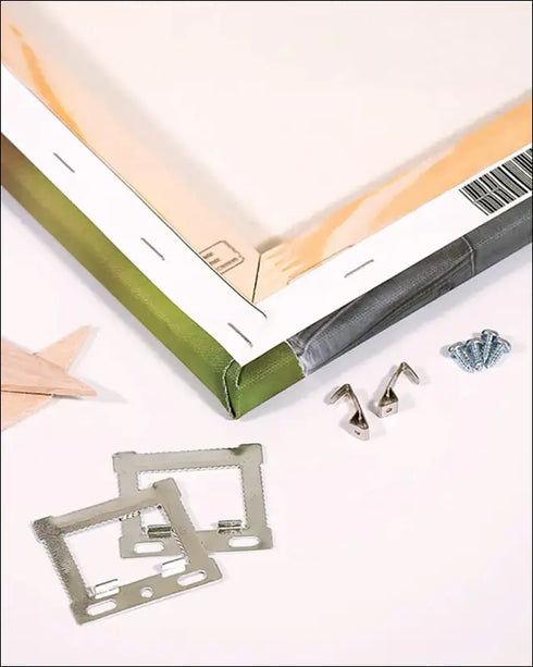 Canvas frame with hardware for Our 1st Year Married Canvas Print for Couples